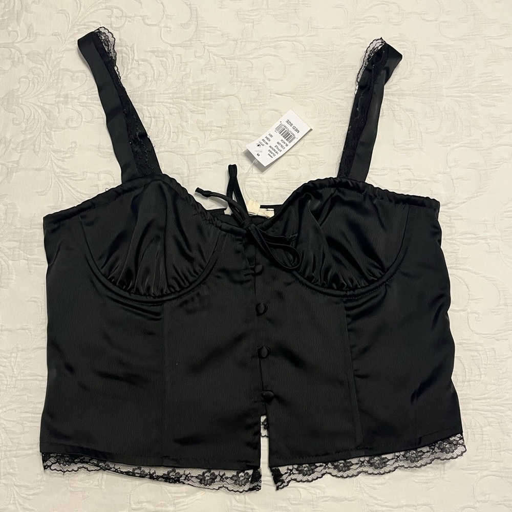 PacSun Lace Trim Bustier Tank Top - Picture 5 of 6